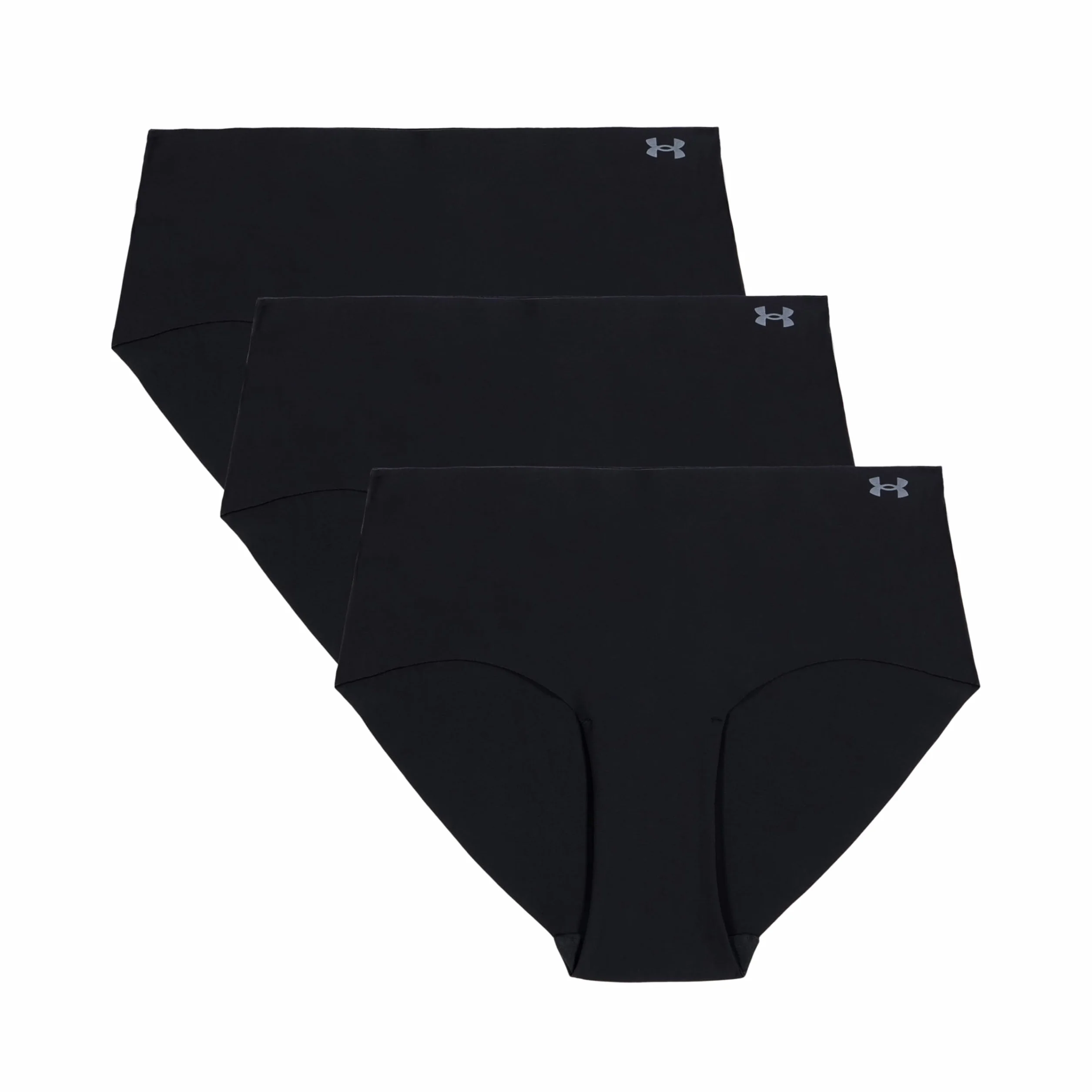 Under Armour Confezione da 3 Slip Hipster da Donna Pure Stretch – Invisibili, Senza Cuciture, Non Lascia segni, Ultraleggeri, Comfort Tutto Il Giorno