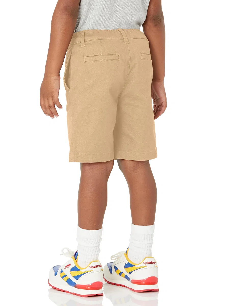Amazon Essentials Bambini e Ragazzi Bermuda Senza Pence in Tessuto Uniforme (Resistenti alle Pieghe)