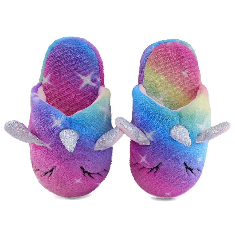 MASOCIO Pantofole per Bambini Peluche Carino Scarpe Bimba Ciabatte da Casa Antiscivolo