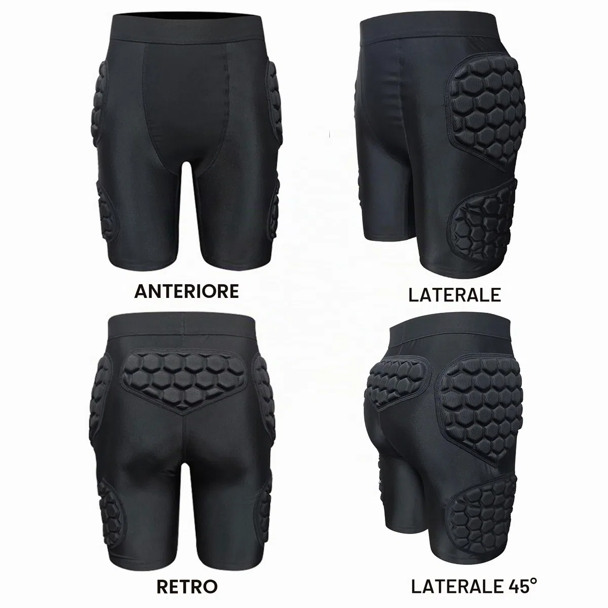 Pantaloncini da Portiere Imbottiti, Divise da Portiere, Pantaloncini protettivi in ​​Spugna Spessa Eva da Calcio, Attrezzatura for l'allenamento, Pantaloncini protettivi nel Calcio