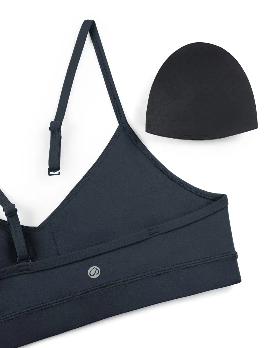 CRZ YOGA Butterluxe V Collo Gli Sport Reggiseni per Donne Regolabile Imbottito Yoga Reggiseno