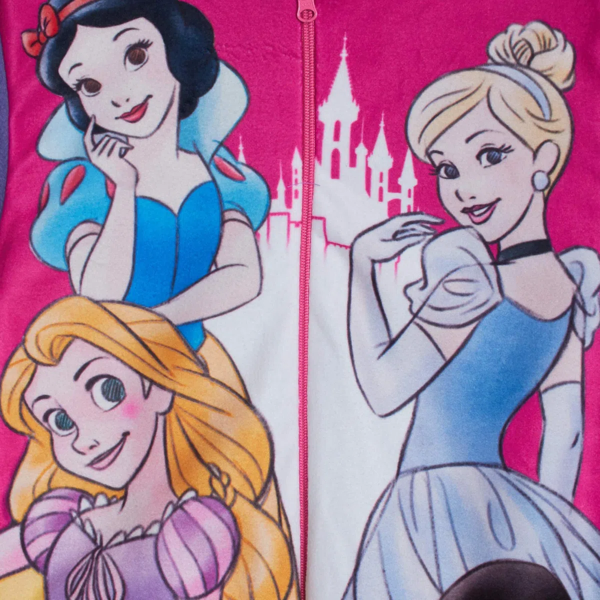 Disney Princess, Tutina da Principessa in Pile per Ragazze, Pigiama Tutto in Uno, età 7-8 Anni