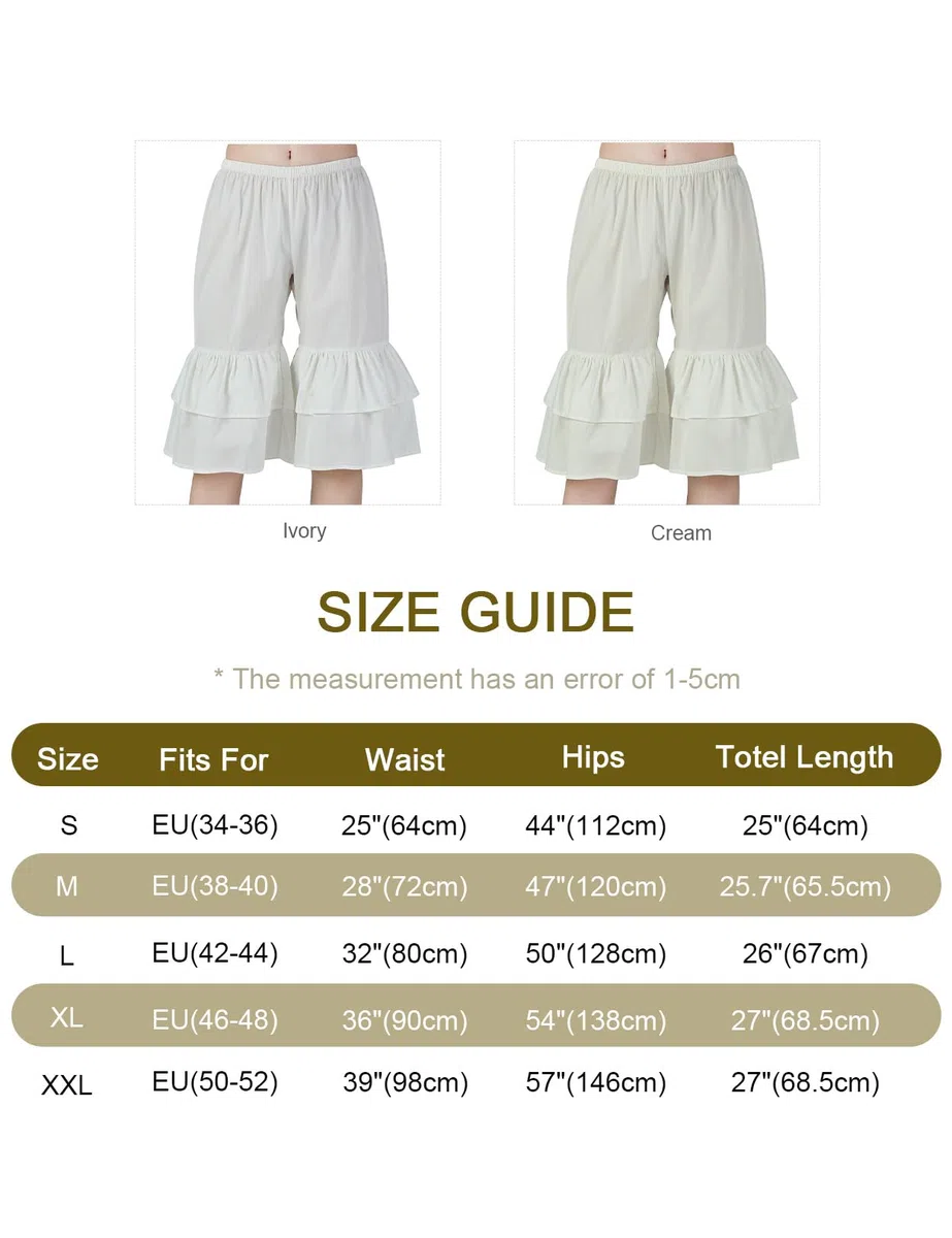 BEAUTELICATE Cotone Sottovesti a Pantalone Vittoriano Donne Mutande Sottoveste Bloomers Pants