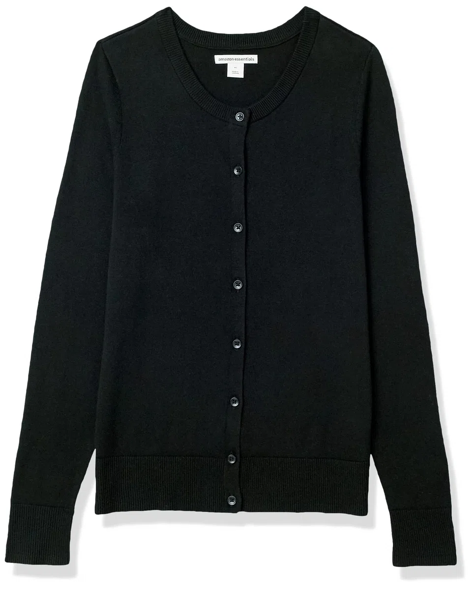 Amazon Essentials Cardigan Girocollo Leggero (Taglie Forti Disponibili) Donna