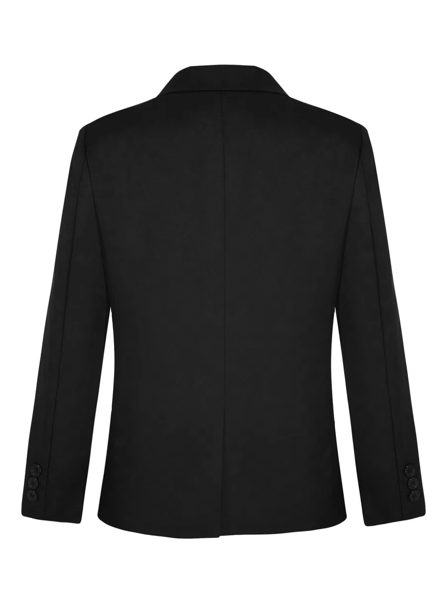 Mufeng Blazer da Bambino Slim Fit con Bottone Jacket Giacca Elegante Formale Giacca da Cerimonia Tuxedo Abito da Sposa Smoking Classico Gentleman Cappotti