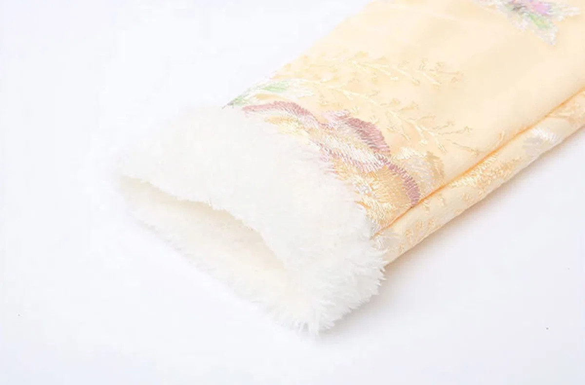 Bambino bambini bambino bambino fata canapa pile foderato caldo cappotto giacca top per Capodanno cinese principessa tulle gonne ricamo tang tuta prestazioni costumi abito 128