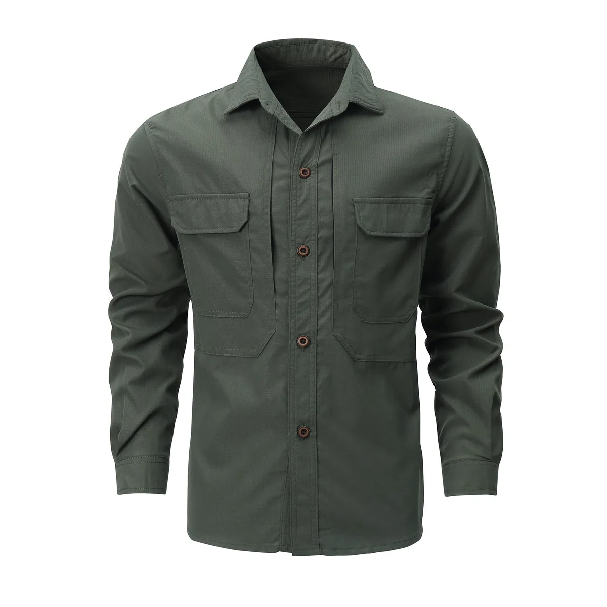 Camicia da Uomo a Maniche Lunghe Casual Traspirante Leggera Sportiva Camicia Safari Protezione UV Funzionale Shirt per Pesca Trekking