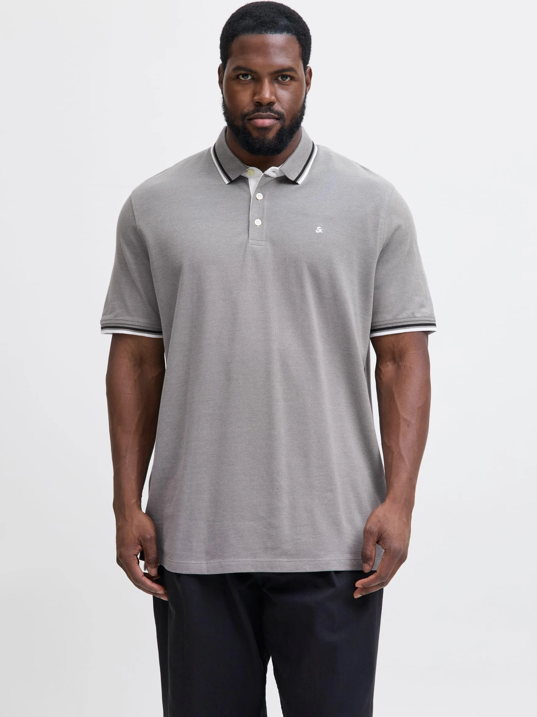 JACK & JONES Polo Plain Shirt Collar Polo