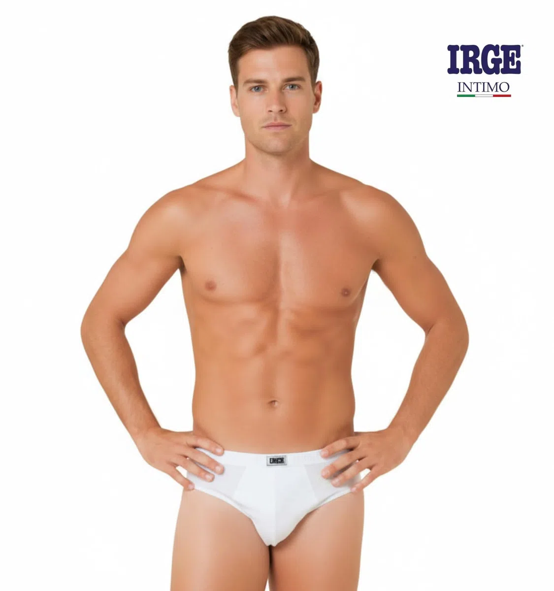 Irge - Slip Uomo Cotone 100% (Pacco da 6) Set di Mutande da Uomo Cotone Bianche e Colorate Intimo Underwear