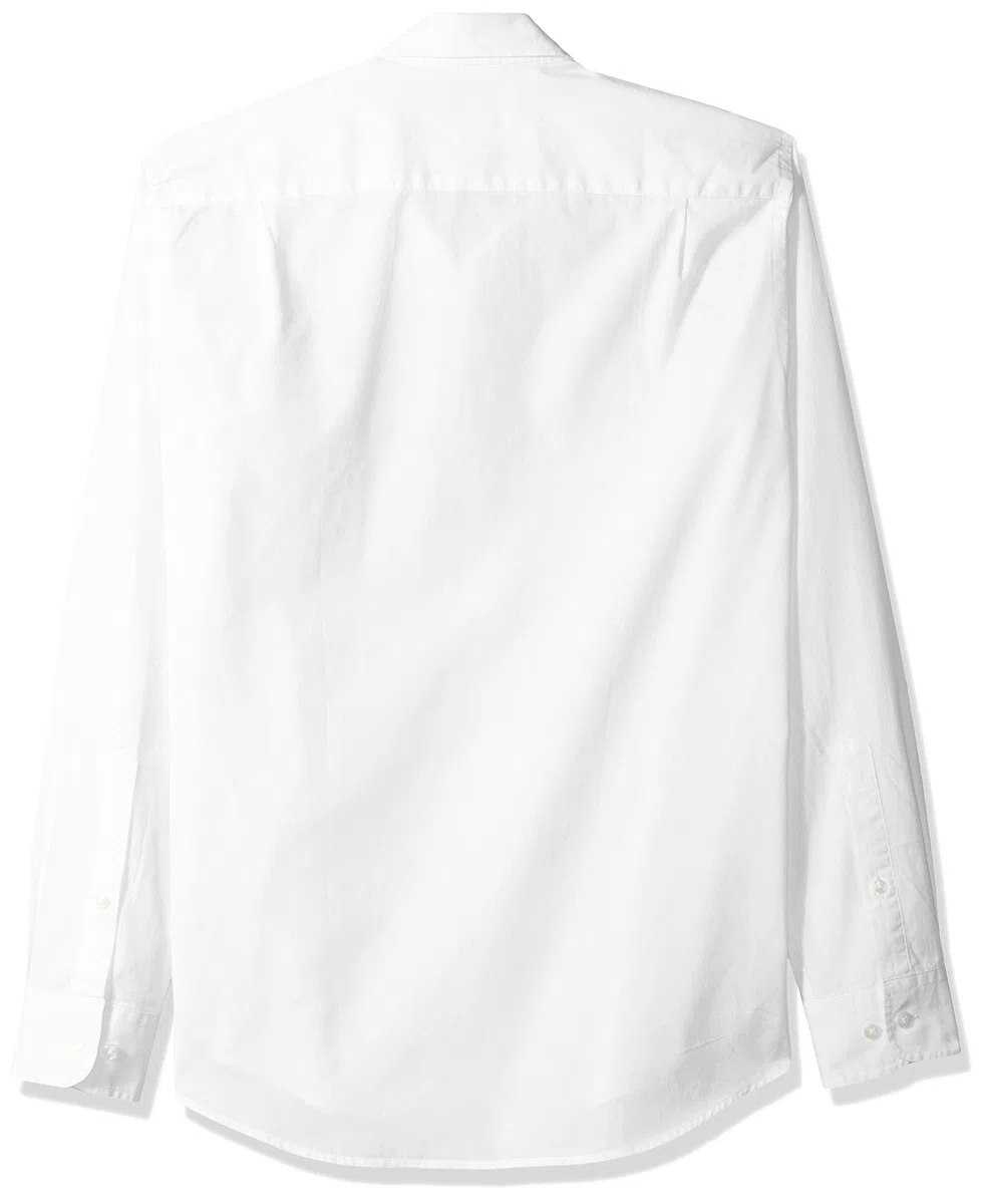 Amazon Essentials Uomo Camicia Casual in Popeline a Maniche Lunghe vestibilità Regular