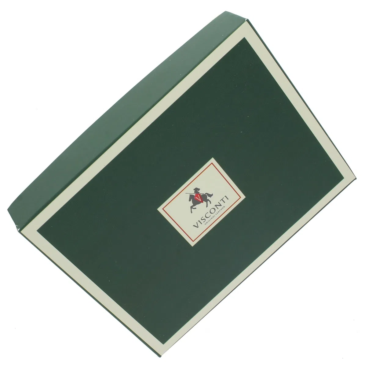 Portamonete di pelle conciata al vegetale Visconti. Collezione MONZA TRY5 Marrone