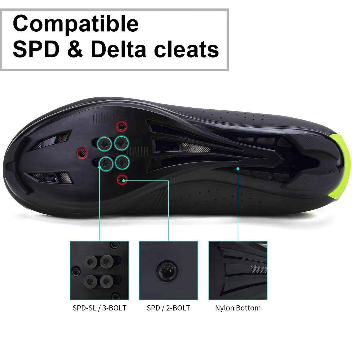 Hixingo Scarpe da Ciclismo Uomo Strada Mountain Scarpe da Bike per Bici, Unisex Scarpe MTB Road SPD/SPD-SL Scarpe da Ciclismo da Bici Compatibile, Scarpe da Equitazione