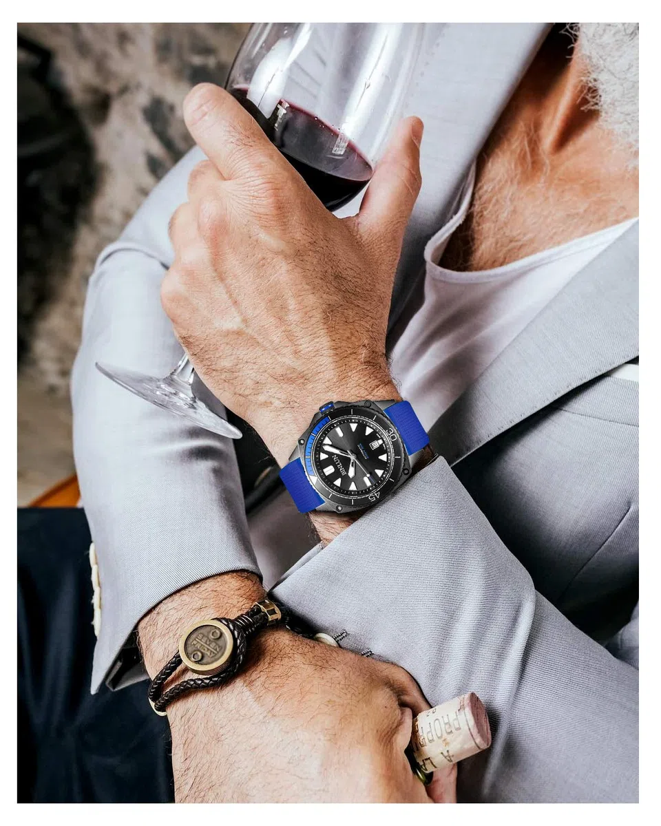 BINLUN Cinturini per Orologi in Silicone Cinturini di Ricambio per Smartwatches 18mm 19mm 20mm 21mm 22mm 24mm Cinturino in Gomma a Sgancio Rapido per Uomo e Donna con 8 Colori