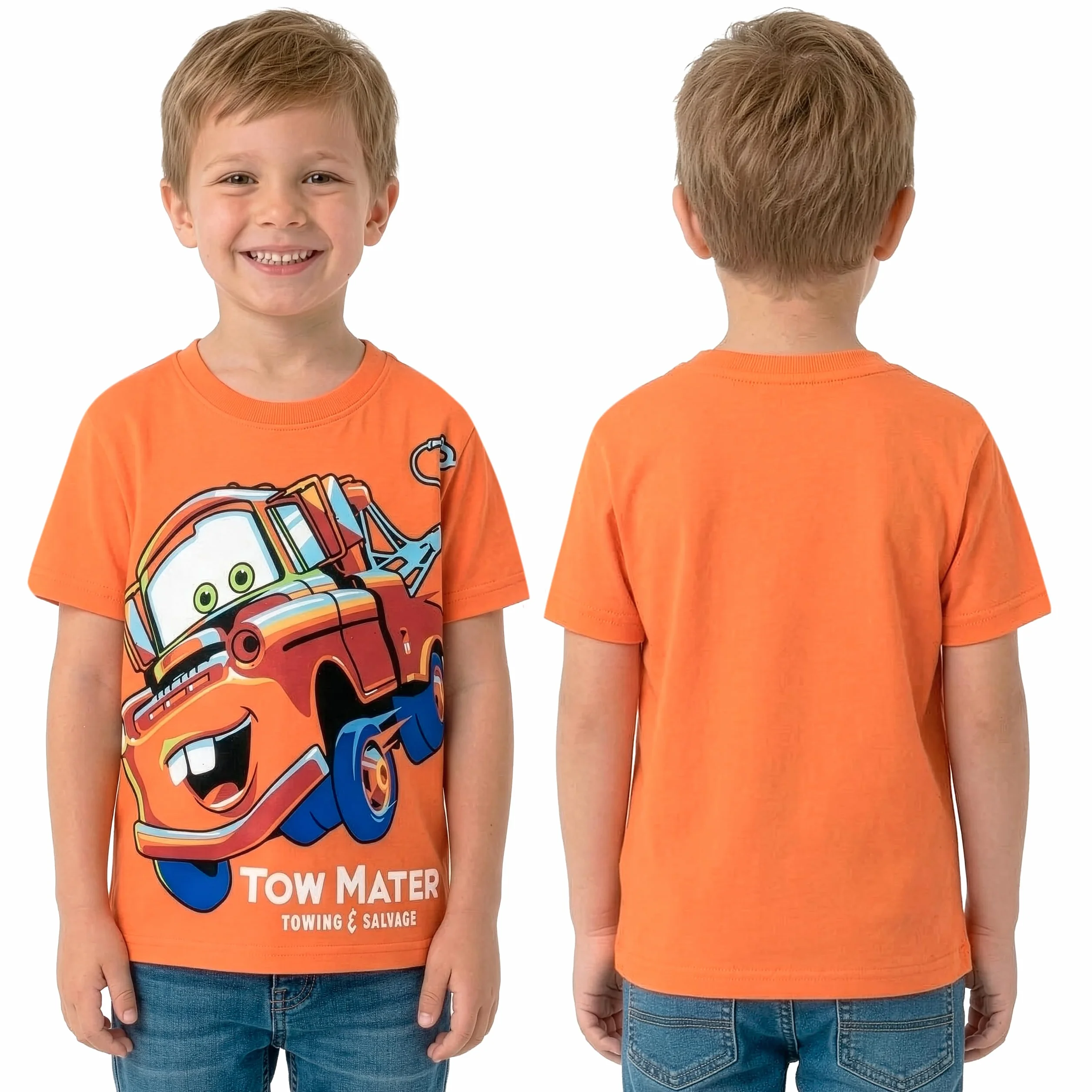 Disney Cars T-Shirt per Bambini, Abbigliamento Lightning McQueen per Bambini