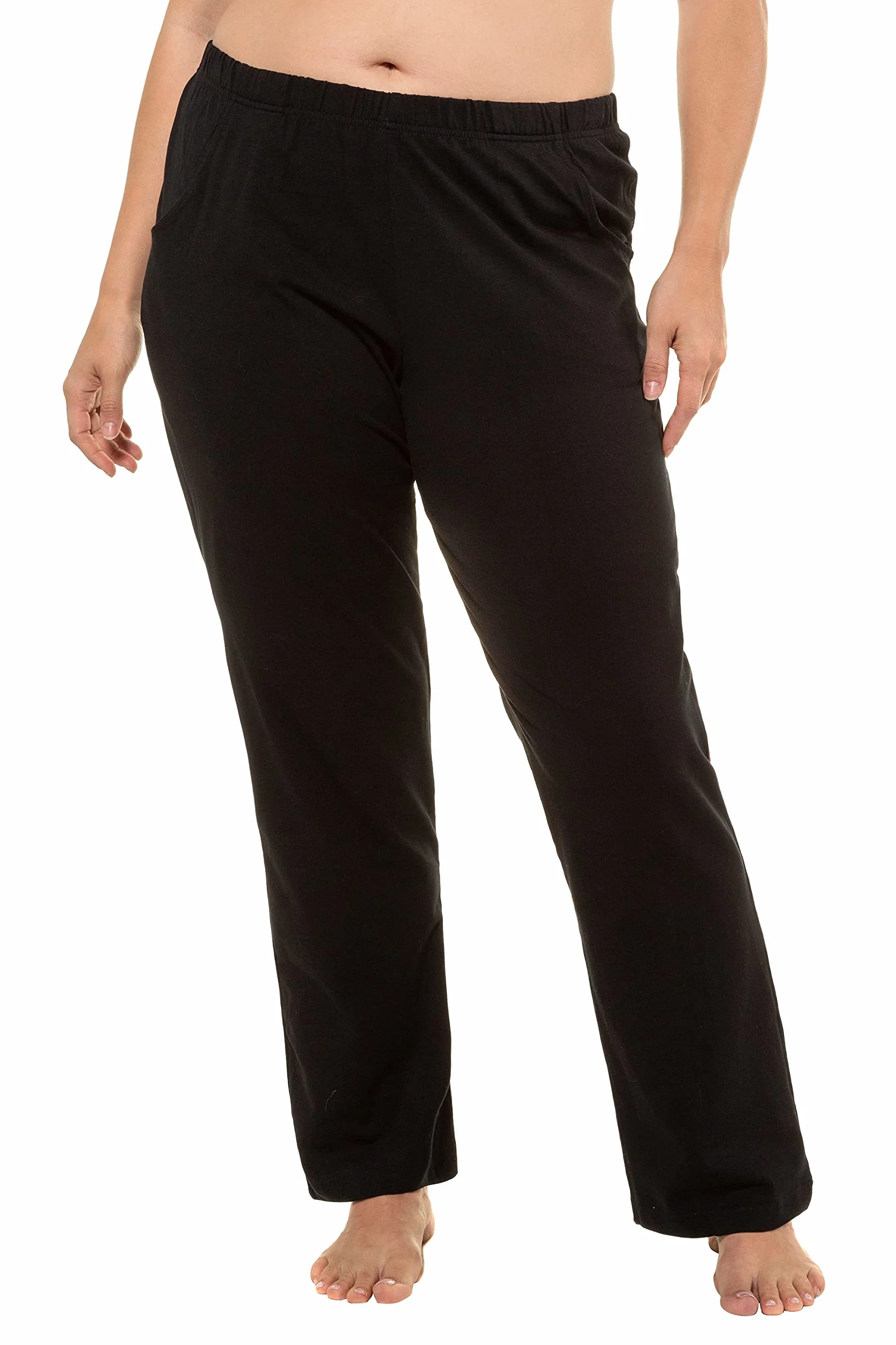 Ulla Popken Pantaloni dal Taglio Dritto con Tasche Laterali 640831