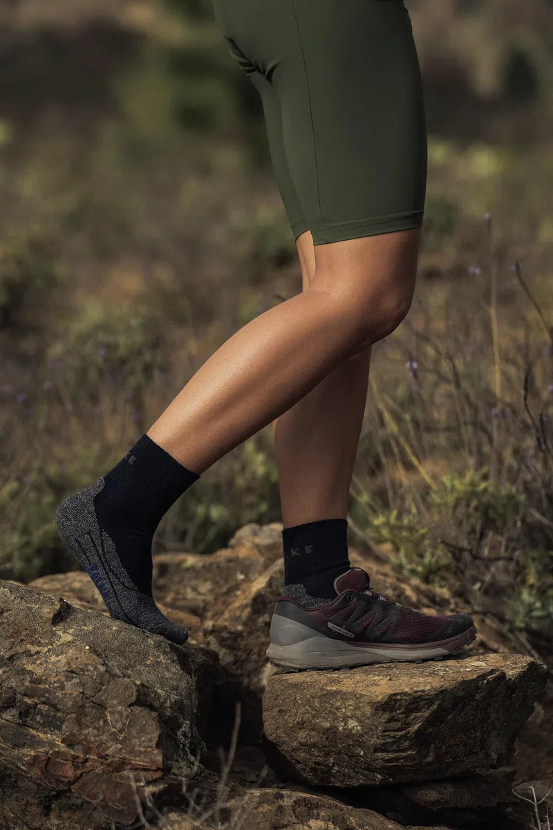 FALKE donna TK2 Cool Short calzini da escursionismo traspiranti asciugatura rapida lyocell filo funzionale imbottitura media antivesciche effetto di raffredamento calze da trekking vegane 1 paio