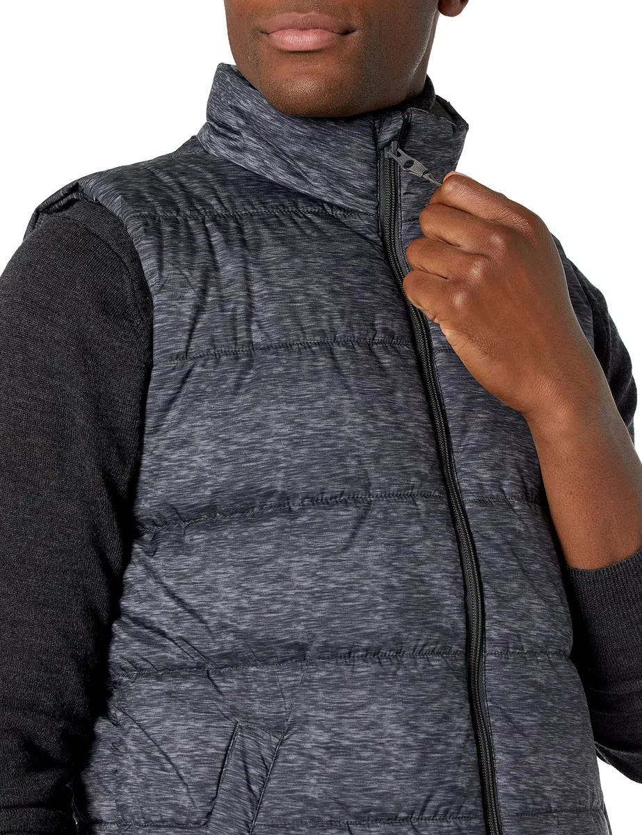 Amazon Essentials Uomo Gilet Imbottito Isolante Foderato in Pile Grammatura Media