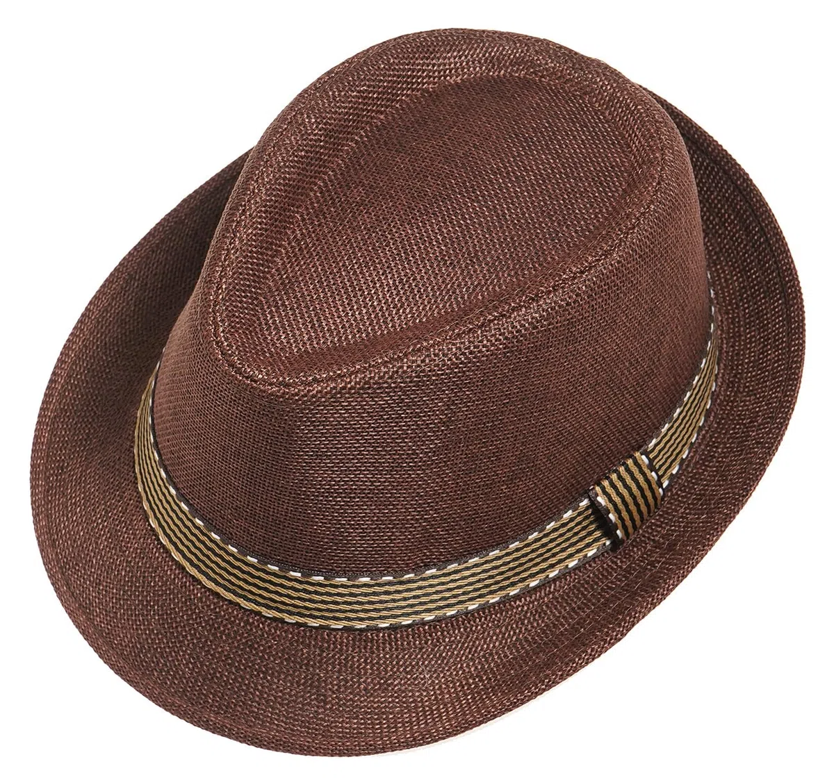 Initlove Cappello Fedora unisex classico Panama cappelli a tesa corta Trilby cappelli