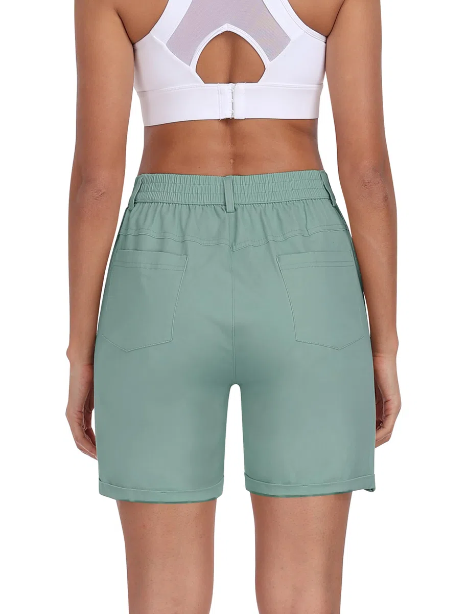 MoFiz Pantaloni Cargo Corti Donna Cotone Bermuda Shorts Pantaloncini Trekking Estivi
