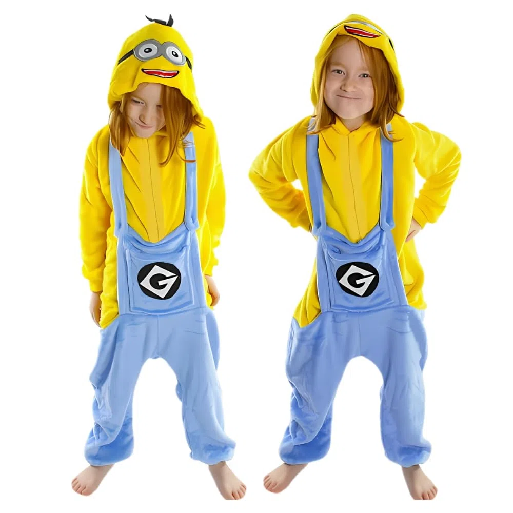 Kigurumi Onesie Costume per bambini – Pigiama animale, unisex, taglia 95 – 145 cm