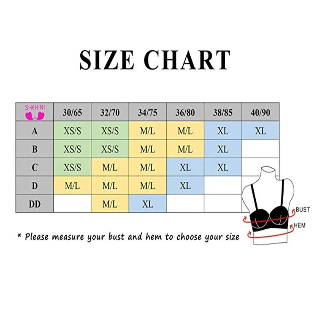 SHEKINI Reggiseno Sportivo Senza Ferretto Canotta Donna con Imbottita Rimovibili con Spalline Regolabili Senza Cuciture Pack 3 Pezzi Yoga Running