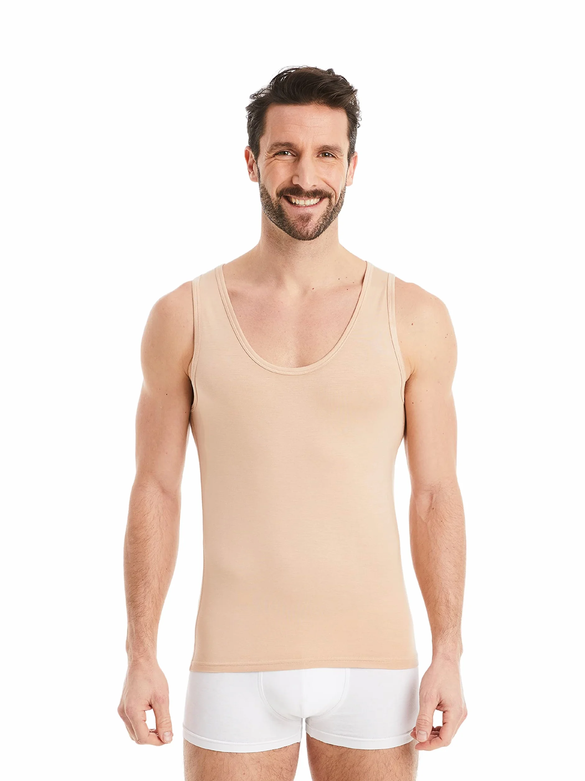 FINN Maglietta Intima Business Uomo Senza Maniche - Maglia Sottogiacca in Originale Tessuto Lenzing® Modal - La Canottiera Perfetta sotto Camicia e Abito