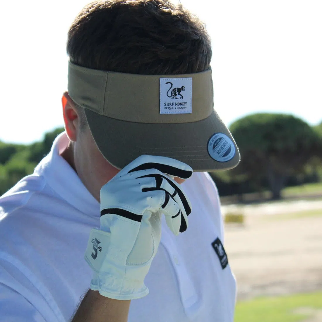 Surf Monkey Visiera Uomo/Donna - Golf/Tennis - Taglia unica - Cotone