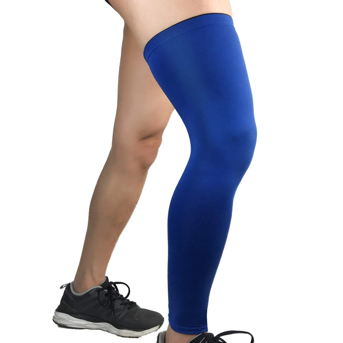 Xindiqiu Manicotti per le Gambe da Ciclismo Compressione per Uomo Donna, Giallo, Tinta Unita, Attività Sportive e Outdoor