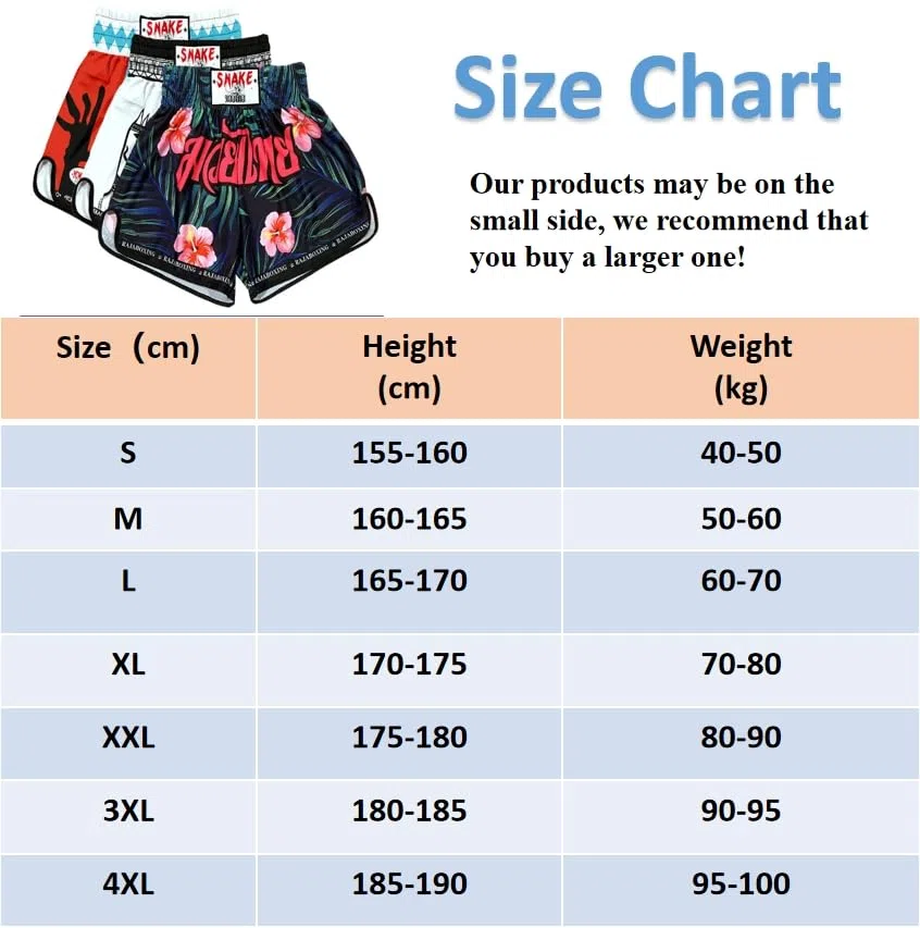 HEARTTOUCH Muay Thai Fight Shorts – Premium Boxing Shorts Pantaloncini corti thaibox Kickboxing Pantaloncini per Thaiboxen, Kickboxing