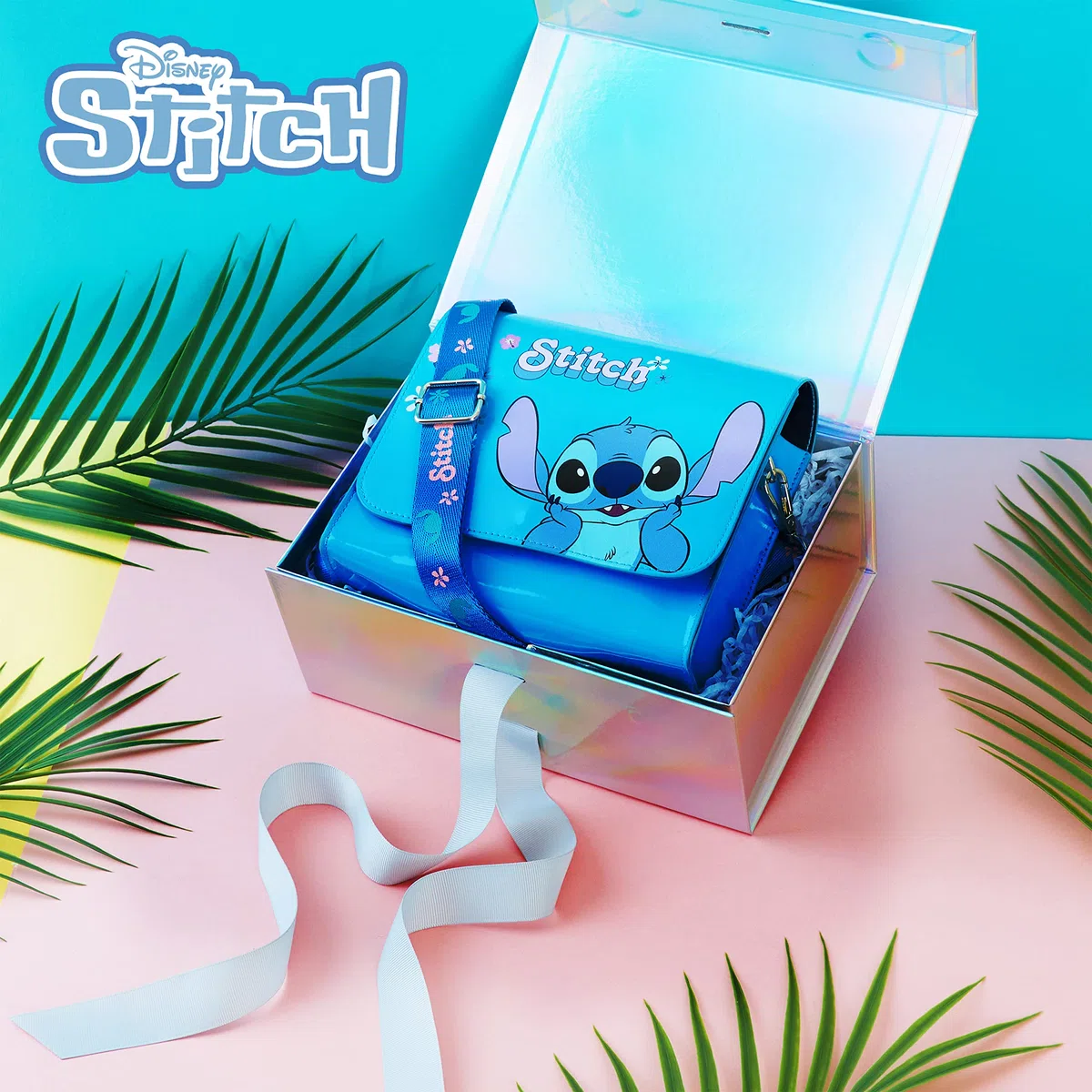 Disney Borsetta Bambina - Stitch Frozen Borsa Bambina Borsa Tracolla Regolabile Stitch Gadget Originale Borse Bambina Idea Regalo Compleanno Comunione Natale