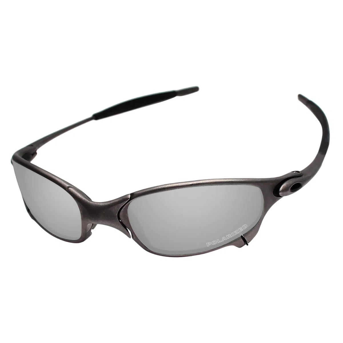 Sostituzione lenti & Kit gomma per Oakley Juliet, Argento cromato - Polarizzato, Taglia unica