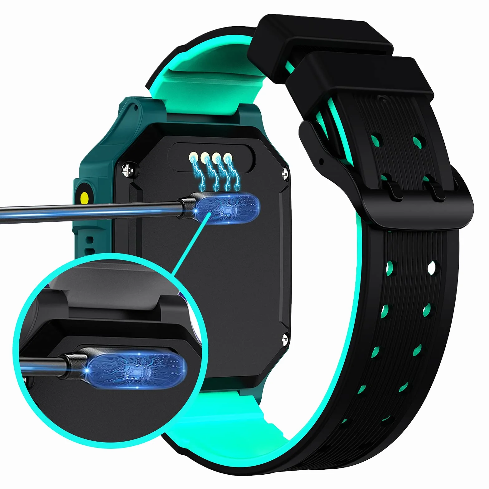 PTHTECHUS Smartwatch Telefono Gioco per Bambini, Orologio Intelligente con Chiamata, Orologi per Studente Calcolatrice Pedometro Torcia Sveglia Video Lettore Musica, Regali per ragazzi ragazze(Blu)