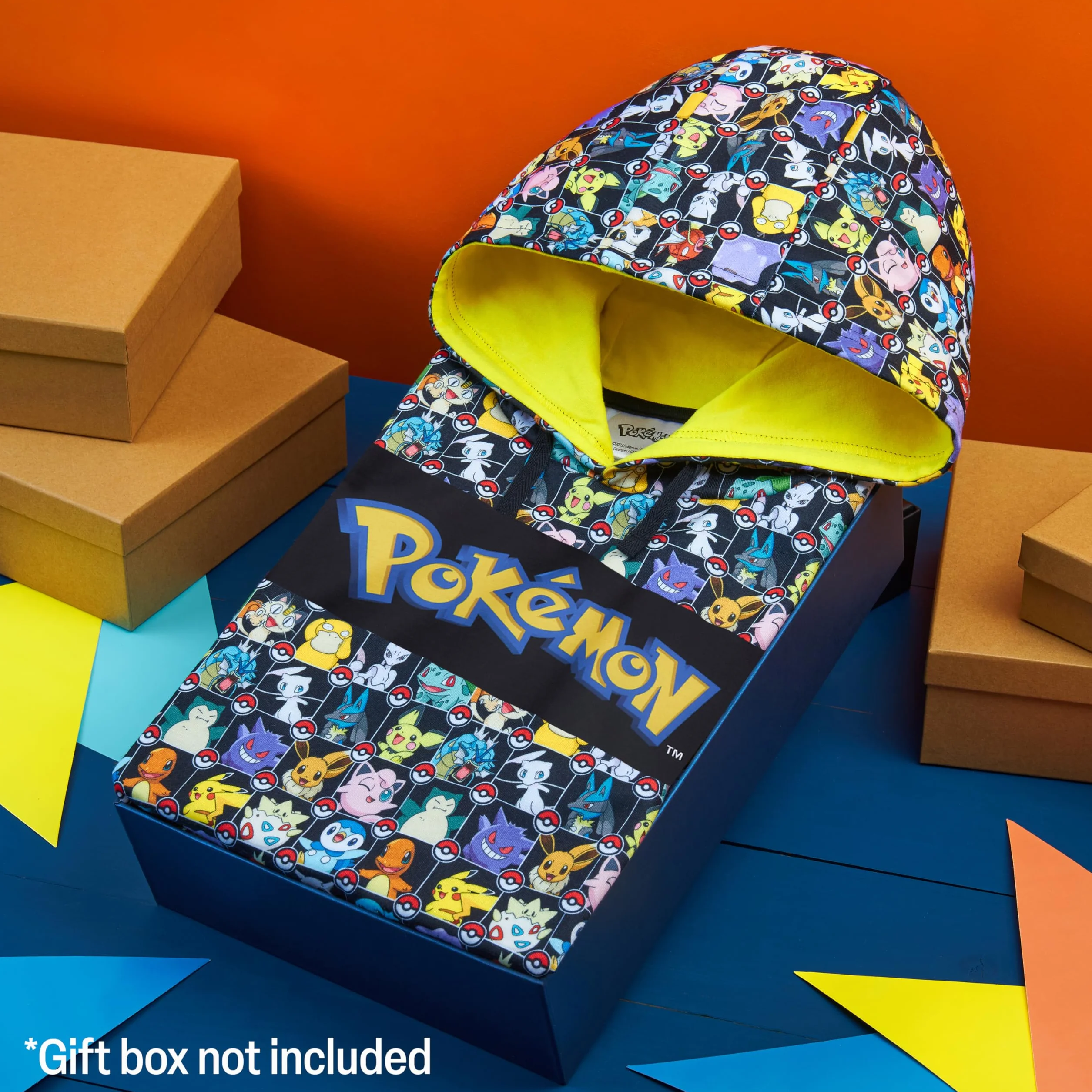 Pokémon Felpa Bambino - Felpa Ragazzo 4-15 Anni Felpa con Cappuccio per Ragazzi Abbigliamento Bambino Ufficiale Felpa Pikachu Idea Regalo per Gamer