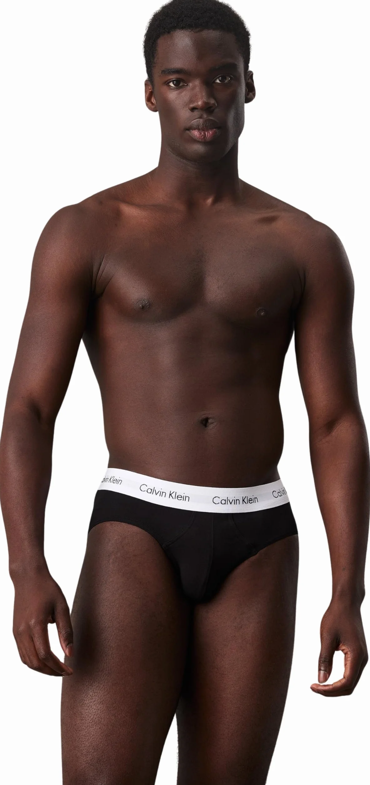 Calvin Klein Uomo Slip Hipster Confezione da 3 Intimo, Nero (Black), M