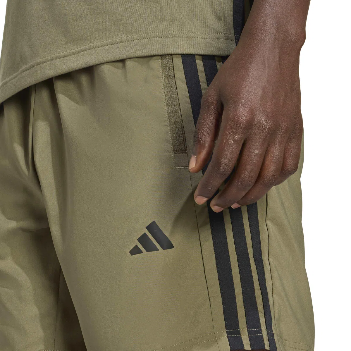adidas - Workout Essentials Base 3 Stripes Woven Short, Pantaloncini Uomo