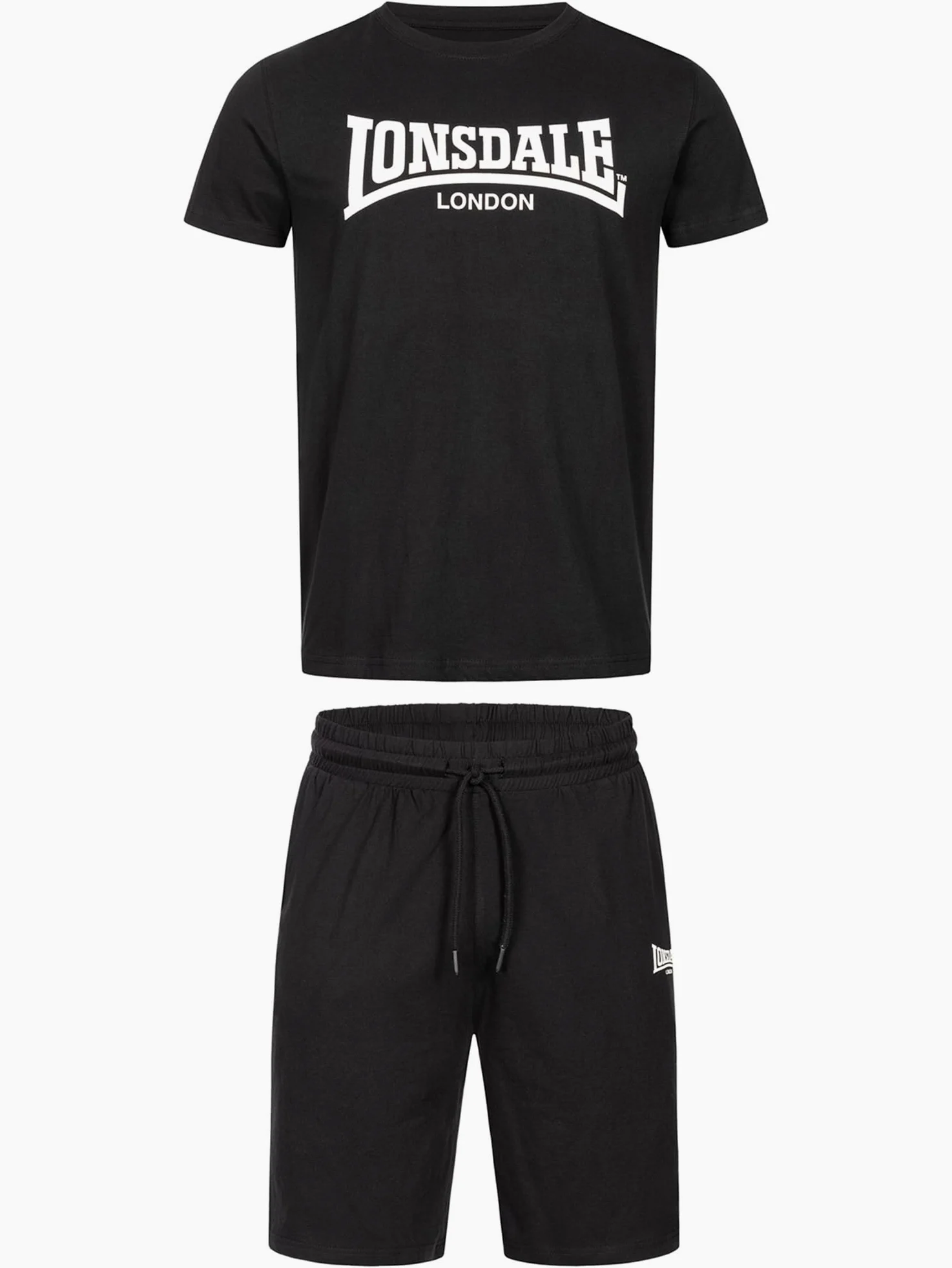 Lonsdale Moy Completo t-shirt e pantaloncini da uomo vestibilità normale Uomo (Pacco da 1)