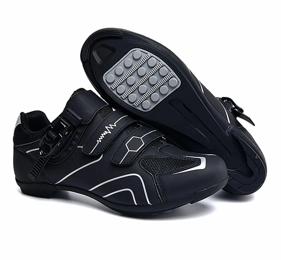 Scarpe da Ciclismo Antiscivolo, Scarpe da Strada e Mountain Bike Traspiranti in Fibra di Carbonio, Scarpe Sportive Assistite da Energia con Strisce Riflettenti