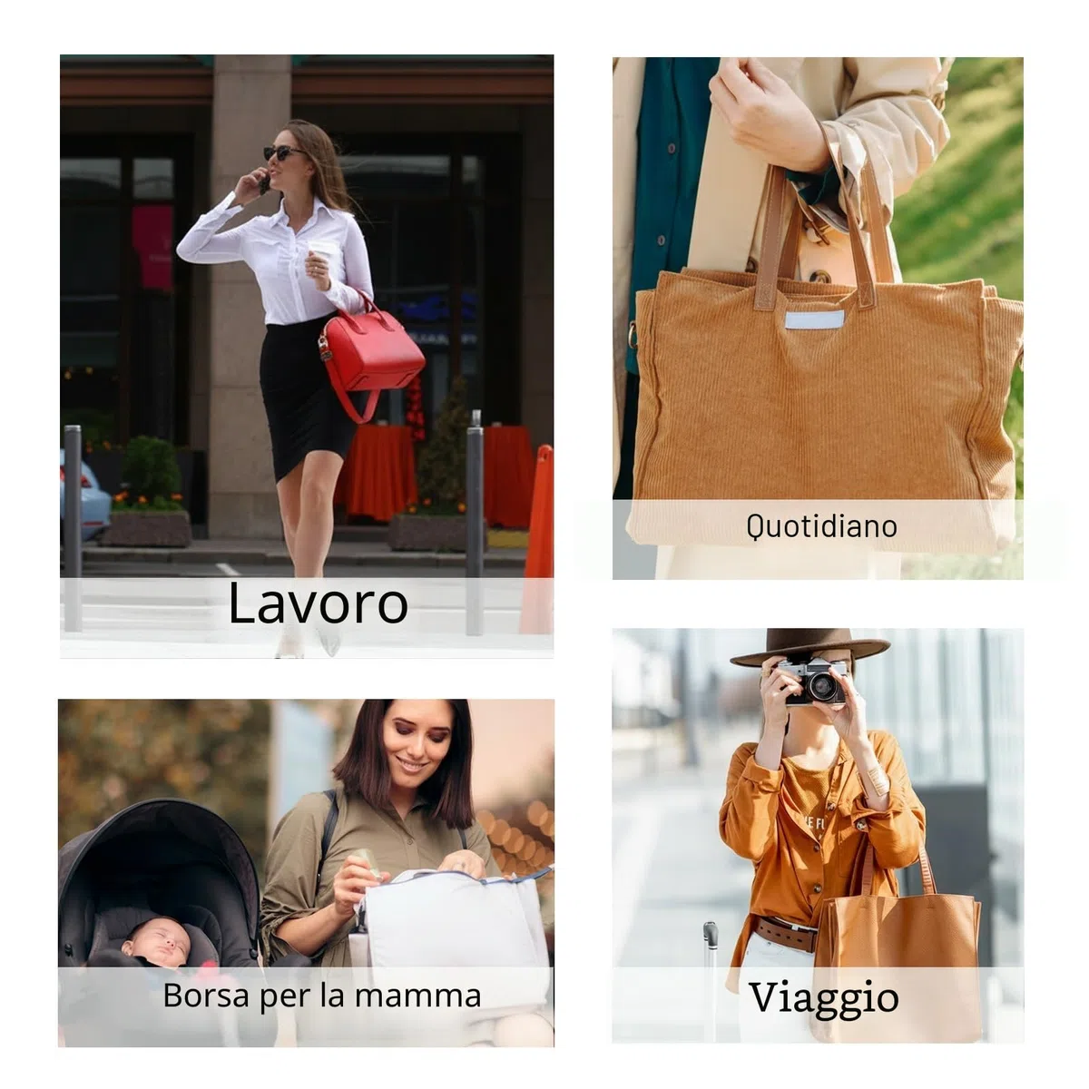 Organizer per Borsa in Feltro con Tasche Multiple – Inserto per Borsa con Tasca con Zip, Organizer Leggero per Tote Bag, Beige, L