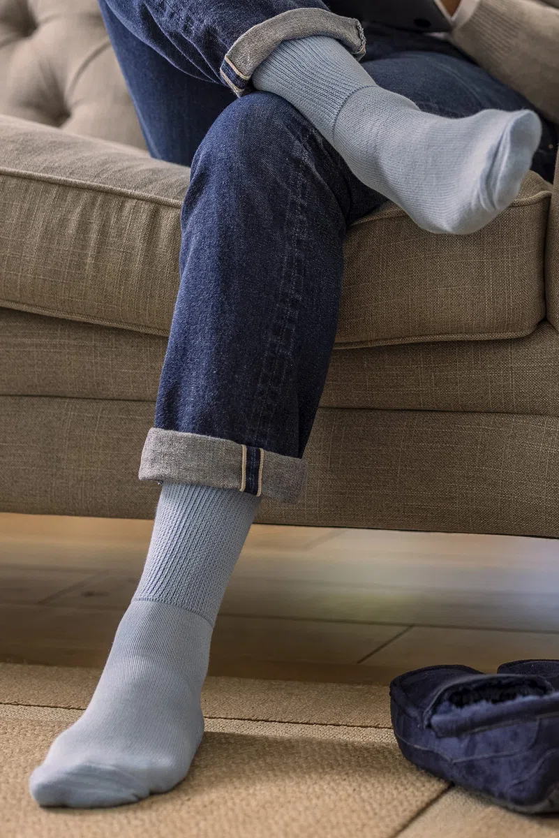 IOMI 3 Paia Calze Uomo e Donna Bambu Diabetici | Calzini Senza Elastico Footnurse