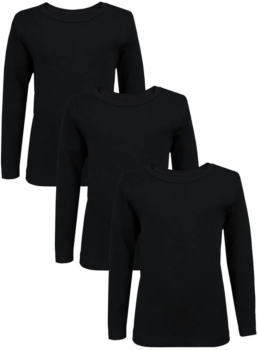 TupTam Canottiera Bambino – Set 3 Canottiere Maniche Lunghe, 100% Cotone, Morbide e Traspiranti