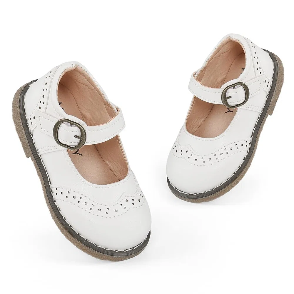 Scarpe Mary Jane Basse Bambina 1-5 Anni Ballerine Bimba Suola di Gomma