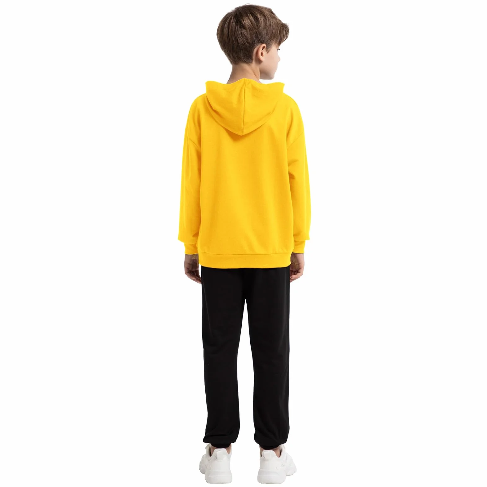 amropi Ragazzi 2 Pezzi Abbigliamento Set Tuta Felpa con Cappuccio e Pantaloni età 2-15 Anni