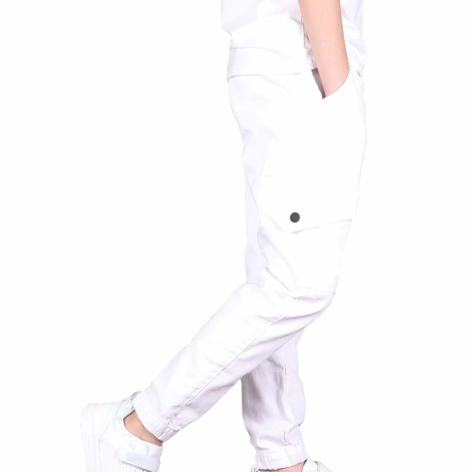 Generisch 2026 Novità Pantaloni per bambini Ragazzi Pantaloni cargo Stretch Elastico In Vita Twill Jogger