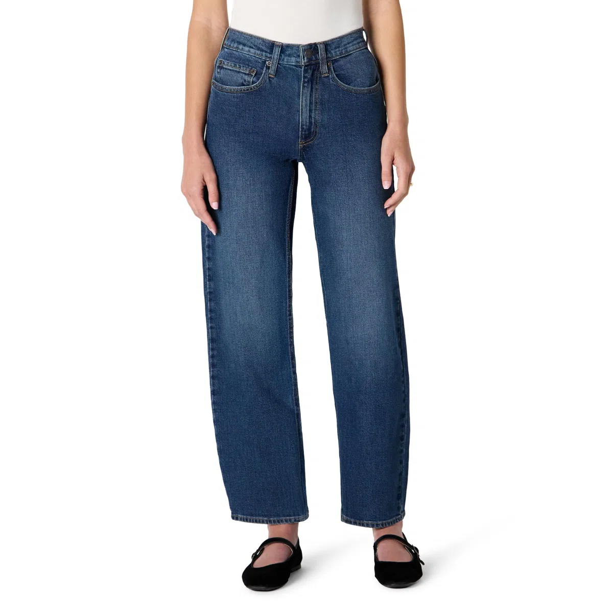 Amazon Essentials Jeans a Vita Alta con Gamba a Botte Donna