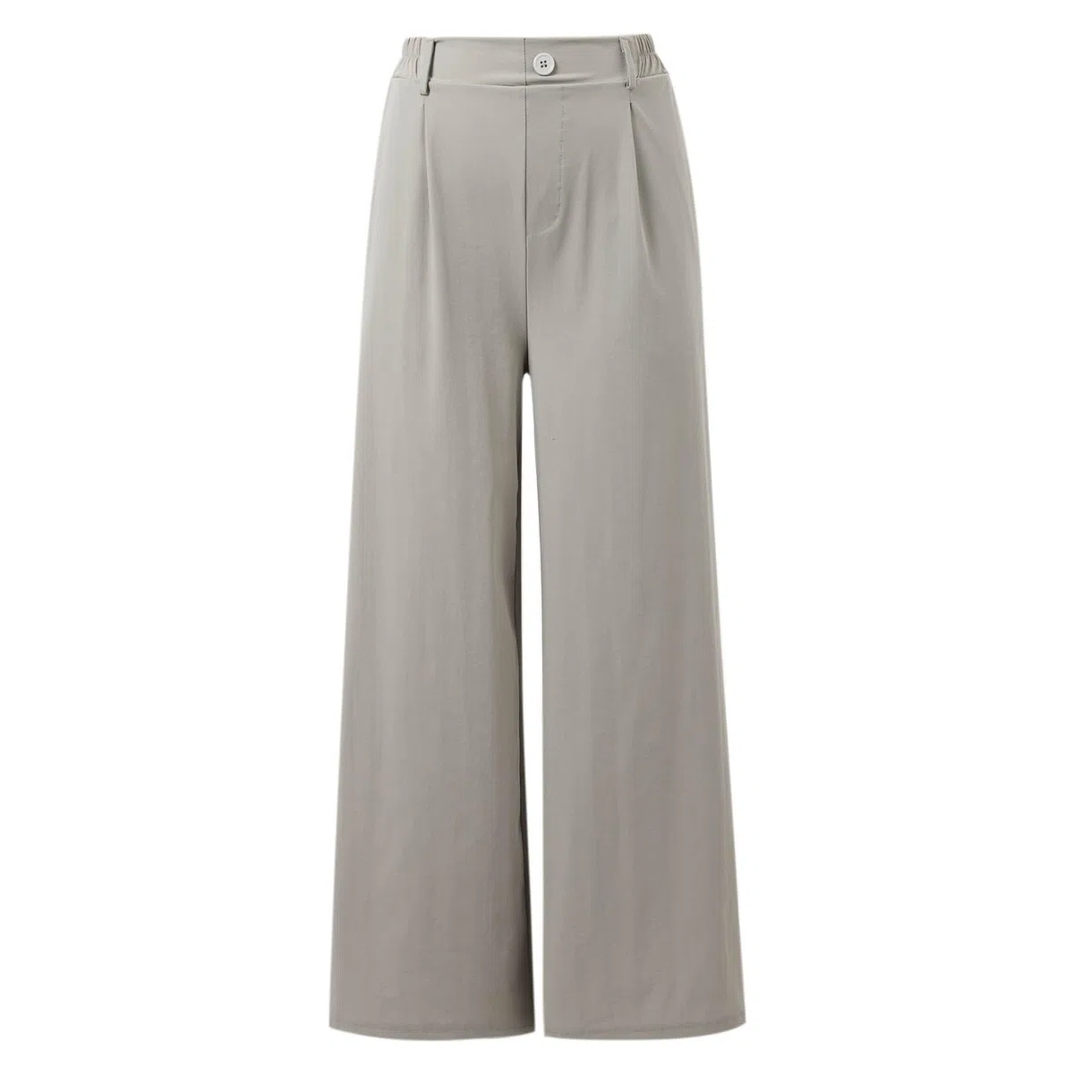 Generico Pantaloni Larghi Donna Estivi Casual - Pantaloni Lino Leggeri Elastico in Vita Elegante Baggy Linen Pants Pantalone da Spiaggia Sportivo Lavoro Vita Alta Pantalone con Coulisse Gamba Larga