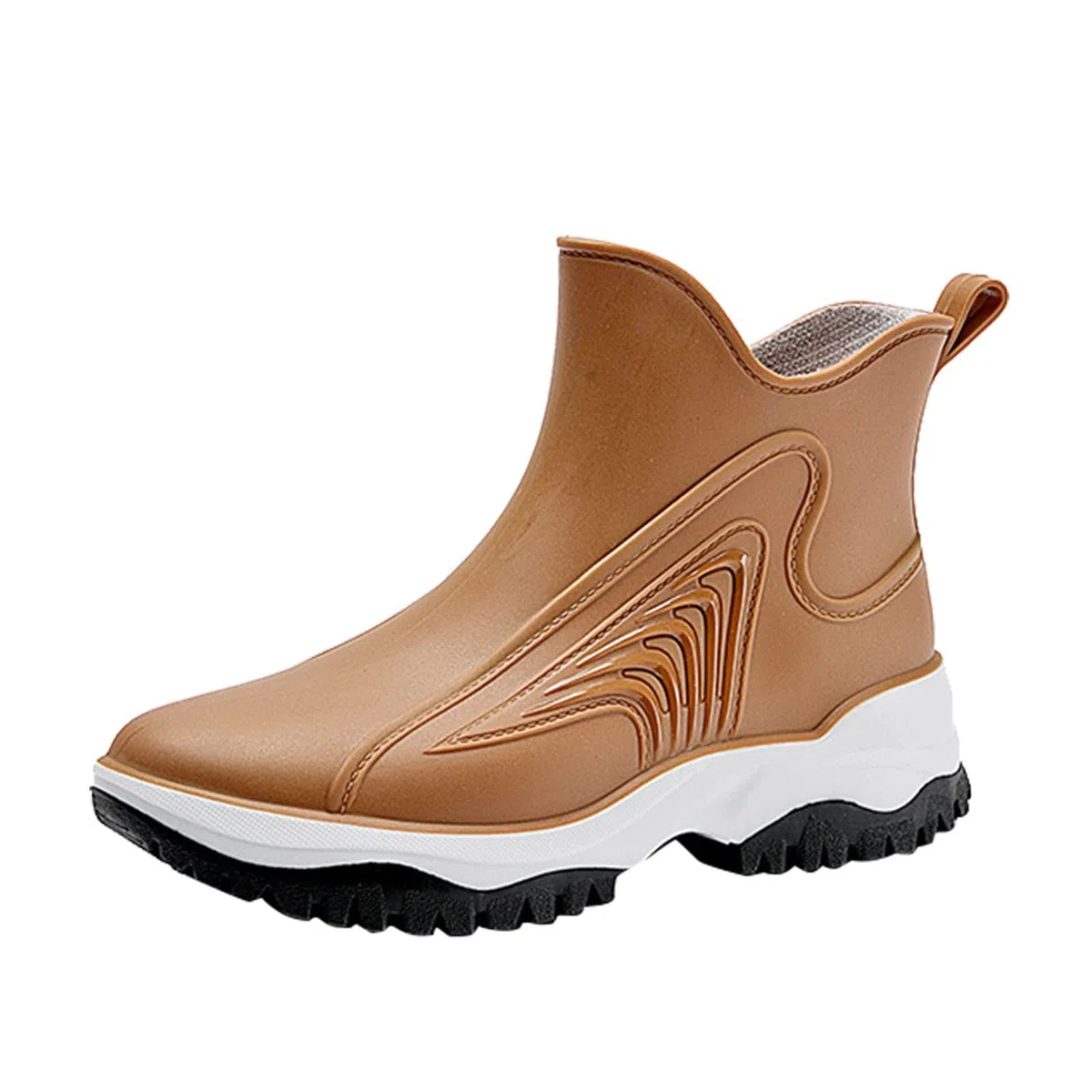 Stivali Pioggia Donna Eleganti Invernali Stivali Chelsea Da Giardino Bassi Leggere Antiscivolo Stivaletti Antipioggia Tronchetti Gomma Morbidi Moda Scarpe Impermeabili In Pvc Galosce