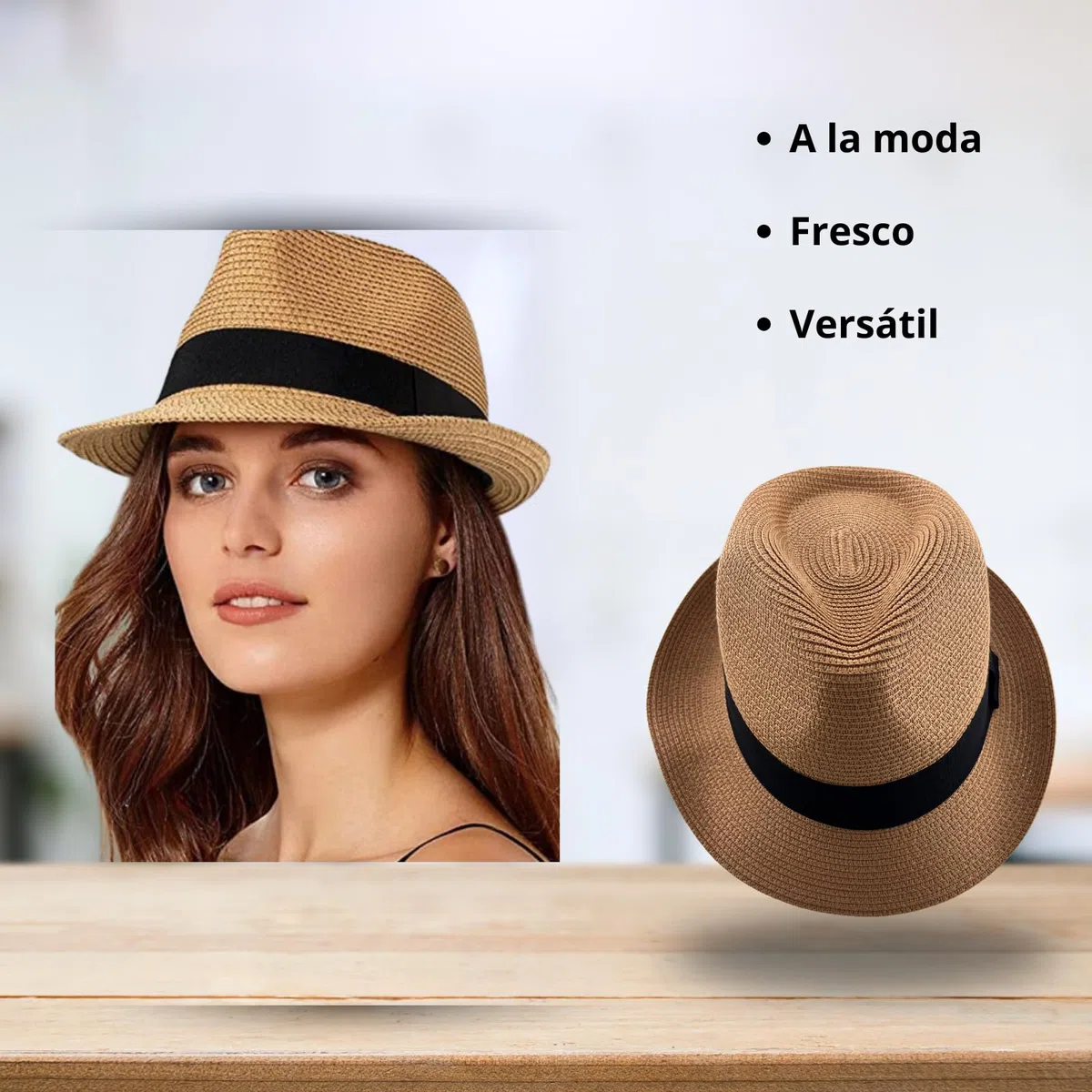 Cappello Panama Unisex Cappello Estivo Cappello da Spiaggia Fedora per Uomini Donne Cappello di Paglia Cappello Panama Avvolgibili