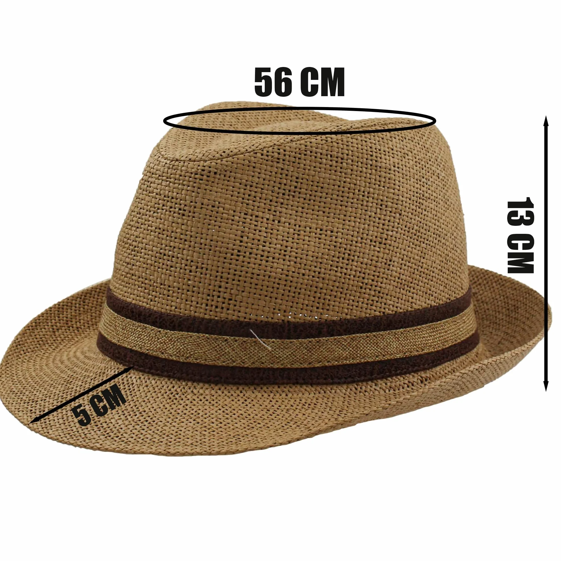 Cappello Paglia Uomo Donna Fedora Borsalino Trilby Berretto Panama Estate Spiaggia ala Corta Moda Unisex