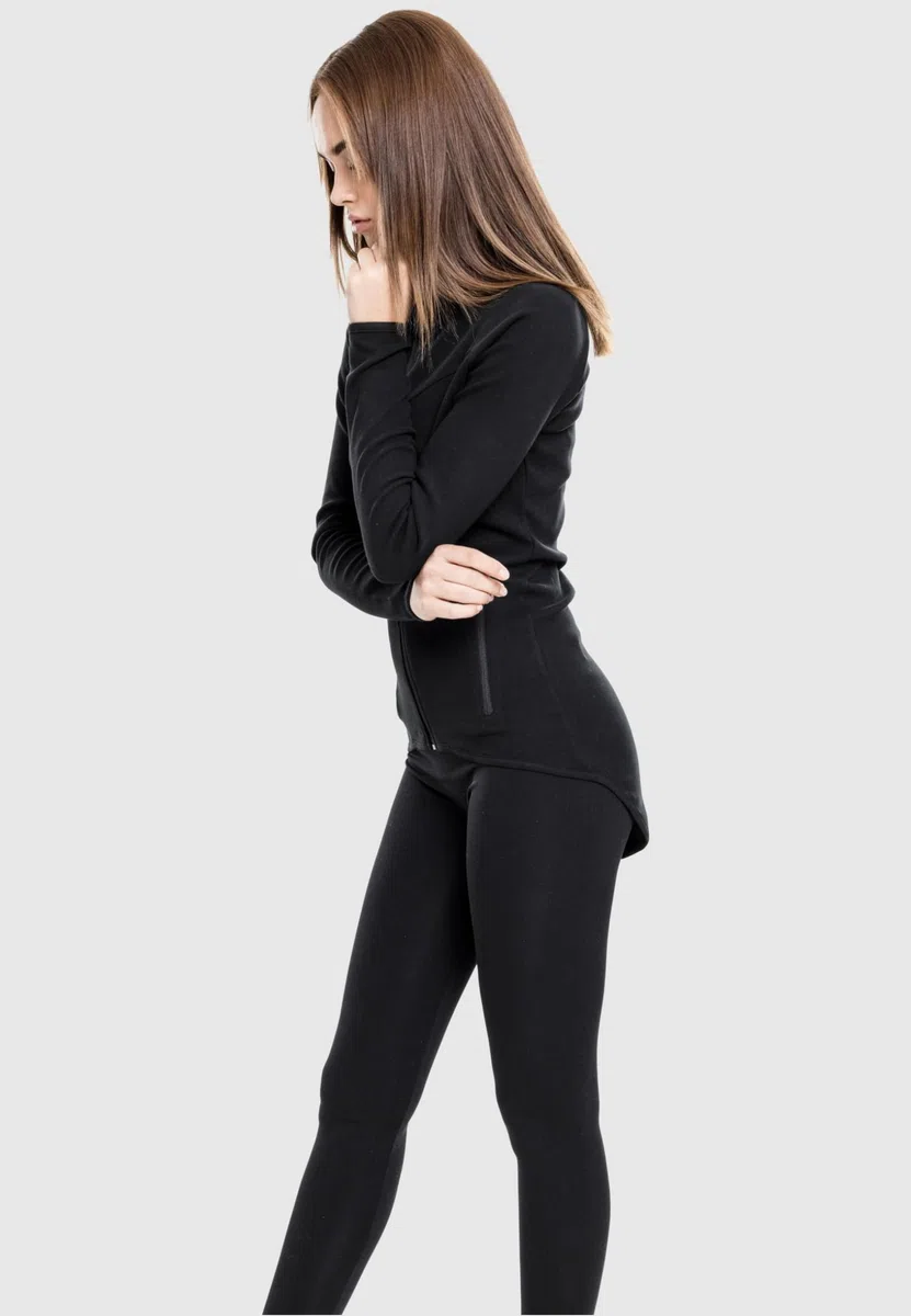 Urban Classics Damen Ladies Athletic Interlock Zip Hoody