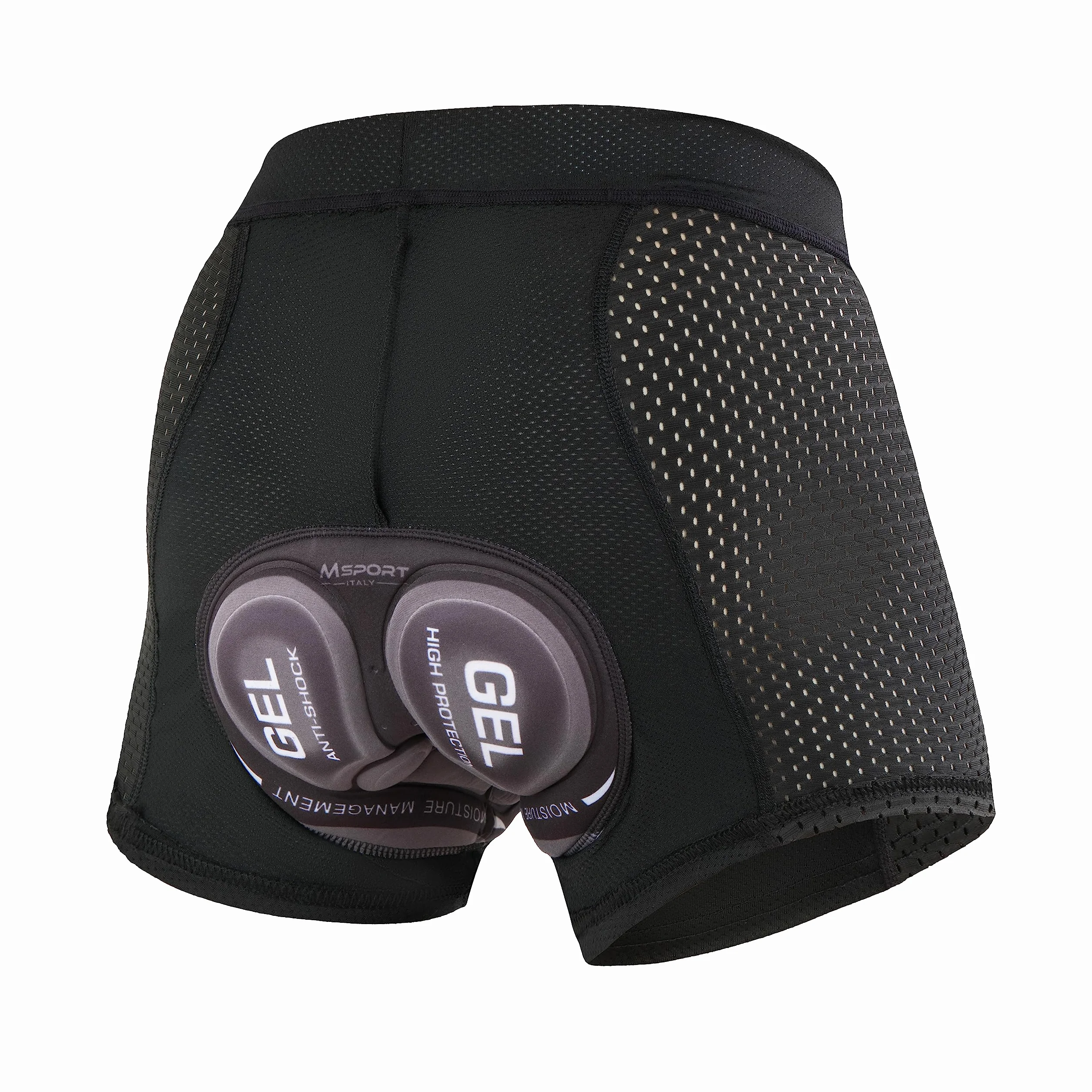 Msport Pantaloncini da Ciclismo da Uomo Imbottiti in Gel 3D Traspiranti ed Asciugatura Rapida Intimo da Ciclismo